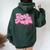Dolly For President Groovy Dolly Women Oversized Hoodie Back Print Forest
