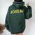 Educated Scholar Chola Strong Chicana Latina Graduation Women Oversized Hoodie Back Print Forest