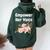 Empower Her Voice Advocate Equality Feminists Woman Women Oversized Hoodie Back Print Forest