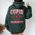 Faux Sequin Cupid University Happy Valentine’S Day Boy Girl Women Oversized Hoodie Back Print Forest