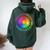 Flower Kindness Peace Equality Rainbow Flag Lgbtq Ally Pride Women Oversized Hoodie Back Print Forest