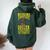 Weekend Forecast Crazy Soccer Mom Life Birthday Women Oversized Hoodie Back Print Forest