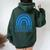 Foster Care Awareness Month Rainbow Ribbon Blue Women Oversized Hoodie Back Print Forest