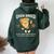 420 Retro Pizza Graphic Cute Chill Weed Women Oversized Hoodie Back Print Forest