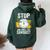 Carpentry Stop And Smell The Sawdust Working Carpenter Women Oversized Hoodie Back Print Forest