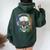 Edm Rainbow Skull Dj Rave Edm Party Women Oversized Hoodie Back Print Forest