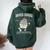 Retro Weed Cupcake Vintage 420 Baked Goods Women Oversized Hoodie Back Print Forest