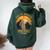 Sloth Hiker Joke Out Of Breath Hiking Society Retro Women Oversized Hoodie Back Print Forest