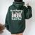 Snow Day Supporter Teacher Student Winter Snowflake Women Oversized Hoodie Back Print Forest