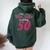 My Twin Sister Is Turning 50 Birthday 50Th Birth Year Women Oversized Hoodie Back Print Forest