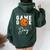 Game Day Basketball For Youth Boy Girl Basketball Mom Women Oversized Hoodie Back Print Forest