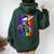 Be Gay Do Crime Skull Queer Punk Queercore Rainbow Flag Meme Women Oversized Hoodie Back Print Forest