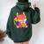 Gay Pride Kawaii Fox Ramen Noodles Rainbow Flag Women Oversized Hoodie Back Print Forest