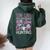 Girls Ghost Hunting Female Paranormal Investigator Women Oversized Hoodie Back Print Forest