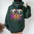 Girls Trip Matching Beaches Booze & Besties Women Oversized Hoodie Back Print Forest