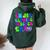 In My Glowing Teacher Era Schools Out For Summer End Of Year Women Oversized Hoodie Back Print Forest