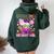 Grandma Of The Birthday Girl Candyland Candy Birthday Women Oversized Hoodie Back Print Forest