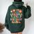 Grandma Of The Birthday Girl Groovy Themed Family Matching Women Oversized Hoodie Back Print Forest