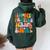 Groovy Hippie In My Praying Nana Era Christian Women Oversized Hoodie Back Print Forest