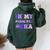 Groovy In My Principal Era Disco School Era Teacher Student Women Oversized Hoodie Back Print Forest