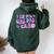 Groovy Retro In My Girl Dad Era Daddy Fathers Day Women Oversized Hoodie Back Print Forest