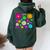 Happy Bright Daisies Daisy 60'S 70S Retro Vintage Hippie Women Oversized Hoodie Back Print Forest