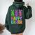 Happy Easter Day Bunnies Cute Bunny Girls Trendy 2024 Women Oversized Hoodie Back Print Forest