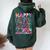 Happy Field Day 2024 Fourth Grade Field Trip Fun Day Tie Dye Women Oversized Hoodie Back Print Forest