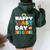 Happy Last Day Of 3Rd Grade Rainbow Teacher Student Women Oversized Hoodie Back Print Forest