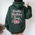 Happy Mother's Day With Floral Graphic Cute Women Oversized Hoodie Back Print Forest