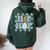 Hip Hop Easter Girls Leopard Print Plaid Bunny Women Oversized Hoodie Back Print Forest