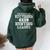Hunter League Property Of West Virginia Hunting Club Women Oversized Hoodie Back Print Forest