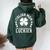 Italian Mom St Patrick's Day Italy Family Heritage Women Oversized Hoodie Back Print Forest