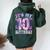 It's My 10Th Birthday Butterfly Theme 10 Year Old Party Girl Women Oversized Hoodie Back Print Forest