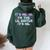 It's Me Hi I'm The Lil Sister It's Me Groovy Kid Women Oversized Hoodie Back Print Forest