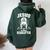 Jesus The Ultimate Deadlifter Christian Weightlifting Women Oversized Hoodie Back Print Forest