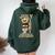 July 43Th Birthday 1981 Awesome Teddy Bear Women Oversized Hoodie Back Print Forest