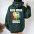 Kiss More Girls As Lgbtq Pride Lesbians Women Oversized Hoodie Back Print Forest