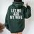 Let Me Ask My Wife Retro Vintage Women Oversized Hoodie Back Print Forest