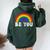 Lgbtq Be You Gay Pride Lgbt Ally Rainbow Flag Transgender Women Oversized Hoodie Back Print Forest