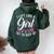 I Lift Like A Girl Try To Keep Up Gym Workout Bodybuilding Women Oversized Hoodie Back Print Forest