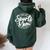 Living That Sports Mom Life Sports Mama Women Oversized Hoodie Back Print Forest