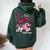 Love Cna Life Messy Bun Valentine's Day Women Oversized Hoodie Back Print Forest