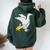 Mama Duck Duckling Mother Mom Mother's Day Women Oversized Hoodie Back Print Forest