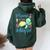 Meme Of The Birthday Girl Sea Party Turtle Birthday Women Oversized Hoodie Back Print Forest