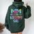 Mimi Of The Birthday For Girl Tie Dye Colorful Bday Girl Women Oversized Hoodie Back Print Forest