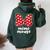 Mimi Mouse Family Vacation Bow Women Oversized Hoodie Back Print Forest