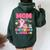 Mom Of The Birthday Axolotl Girl Mom And Dad Family Party Women Oversized Hoodie Back Print Forest