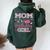 Mom Of The Birthday Girl Cute Pink Matching Family Party Women Oversized Hoodie Back Print Forest
