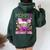 Mommy Of The Birthday Girl Candyland Candy Birthday Women Oversized Hoodie Back Print Forest